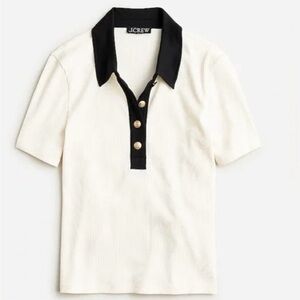 J. Crew Kids Polo in White and Black